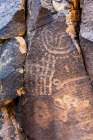 Ancient petroglyphs seen at Parowan Gap. Art Print